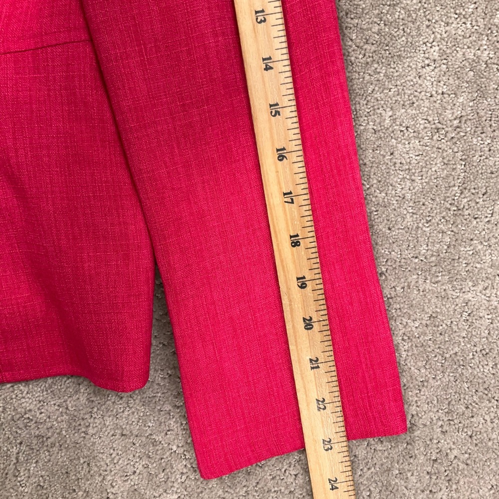 Le Suit Pant Set Women 8P Pink Black Barbiecore Woven 2-Pc Careerwear Power - Picture 7 of 16